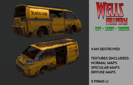 Second Life Marketplace - [WFP] - Van Destroyed